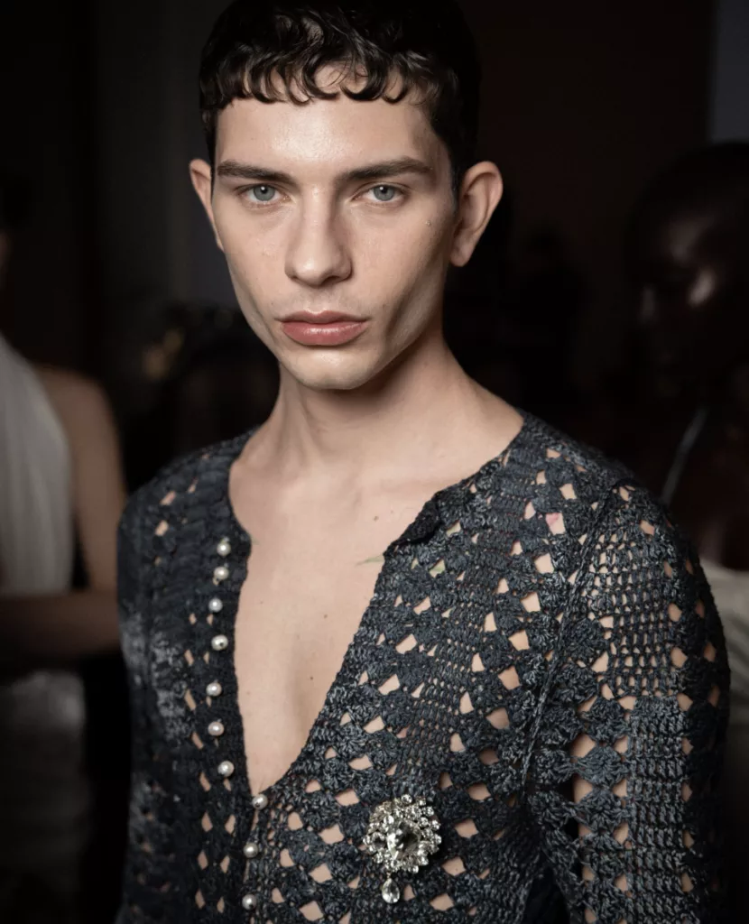 Peet Dullaert Paris Couture SS24, Key MUA Hannah Bennett