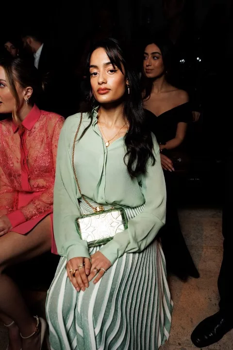 Sabrina Bahsoon front row Elie Saab